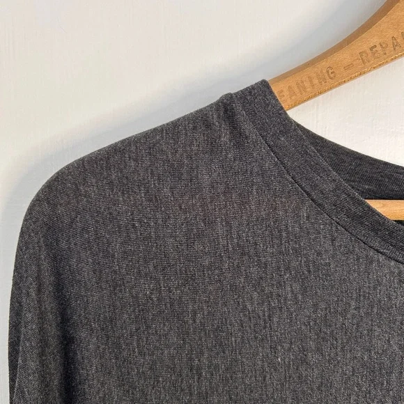 BNWT Wilfred La Rivière Split Back Long Sleeved Shirt in Heather Gray Size S - Picture 6 of 11